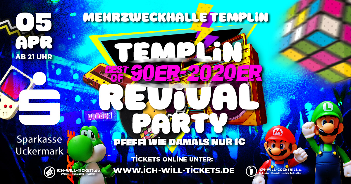 TEMPLIN REVIVAL PARTY! BEST OF 90ER-2020ER