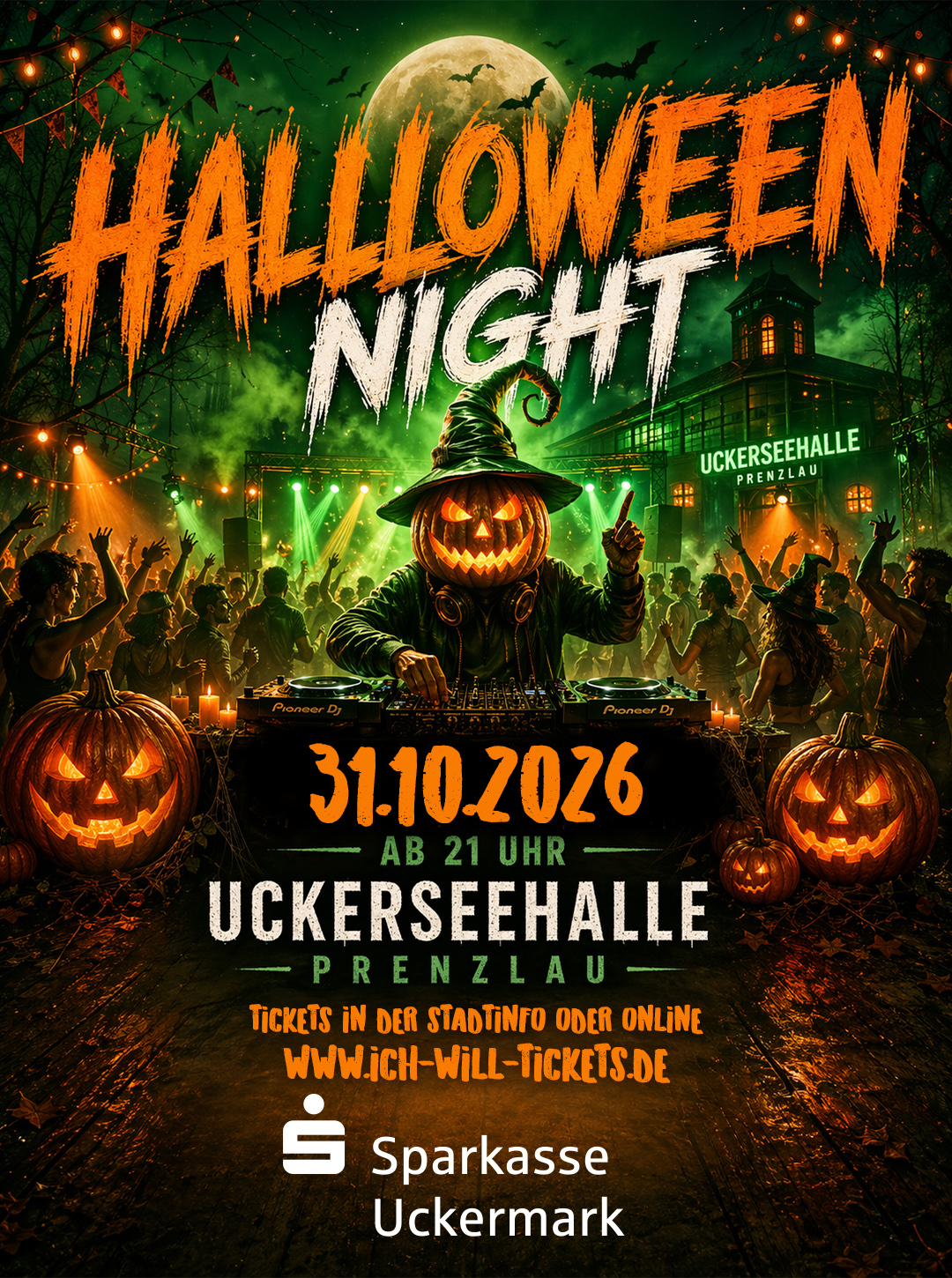 🎃👻 HALLOWEEN NIGHT I UCKERSEEHALLE PRENZLAU 🎃👻