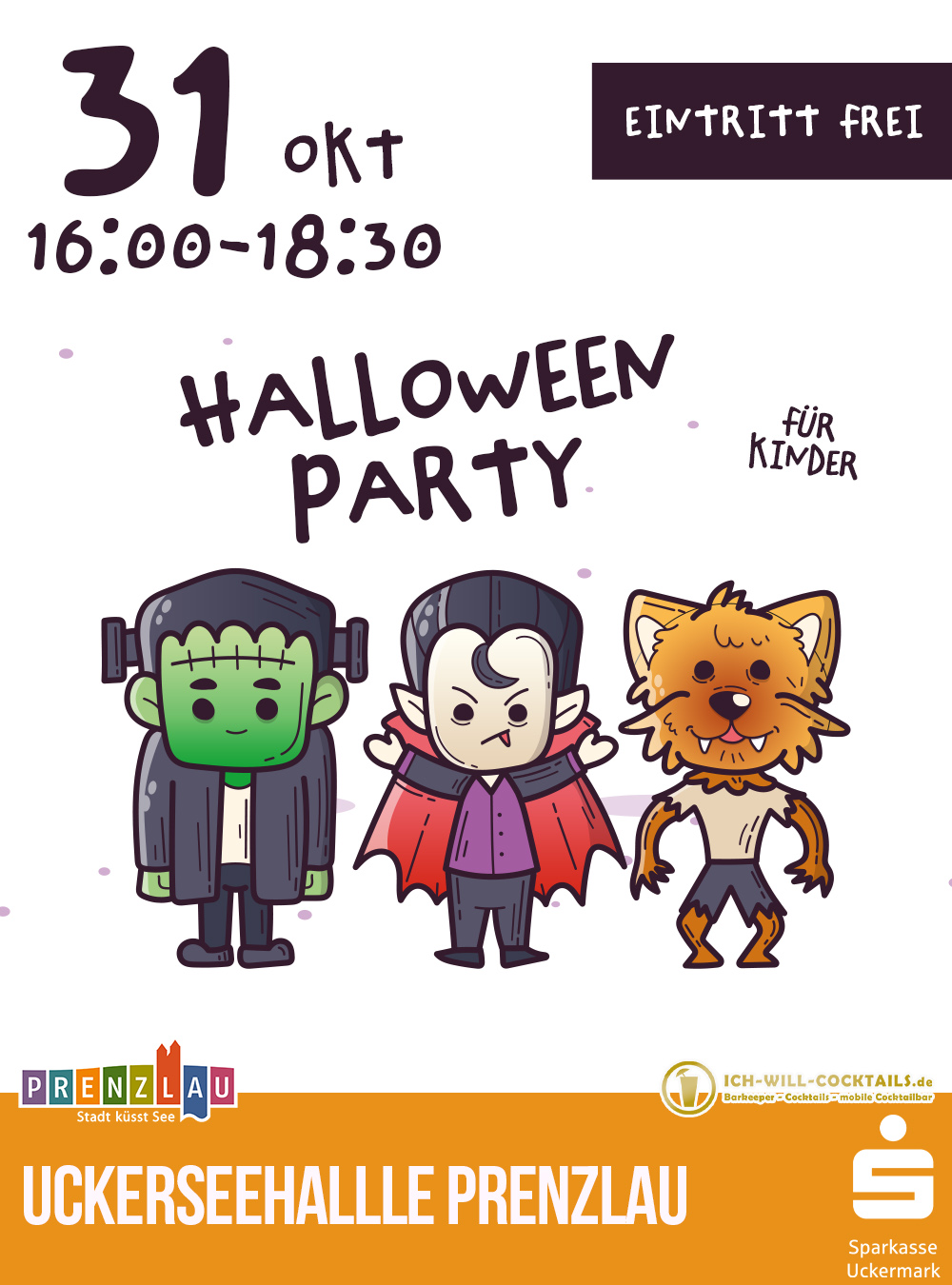 🎃👻 HALLOWEEN PARTY FÜR KINDER I UCKERSEEHALLE PRENZLAU 👻🎃 EINTRITT FREI!